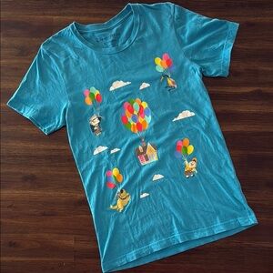 Harveys Seatbelt Bags Disney Pixar Up Collection Blue T-Shirt Unisex Small